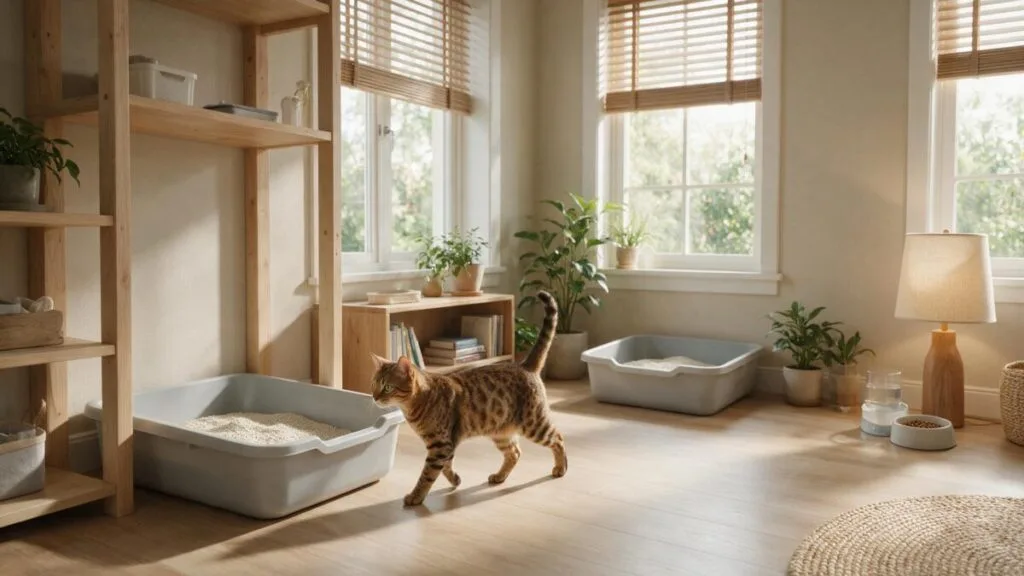 Uma boa caixa de areia para gato deve oferecer espaço, limpeza, fácil acesso e localização tranquila.